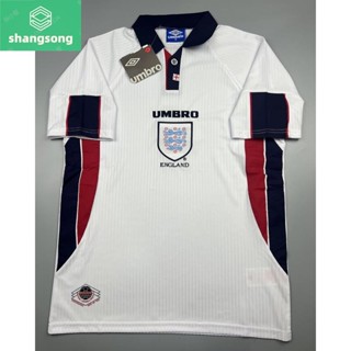 Shangsong เสื้อบอล ย้อนยุค ทีมชาติ อังกฤษ 1998 เหย้า Retro England Home เรโทร คลาสสิค 1998-99