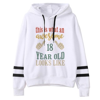 เสื้อกันหนาว เสื้อวอร์ม มีฮู้ด ผ้าฟลีซ ลายกราฟฟิคตลก สําหรับผู้หญิง 18 ปี