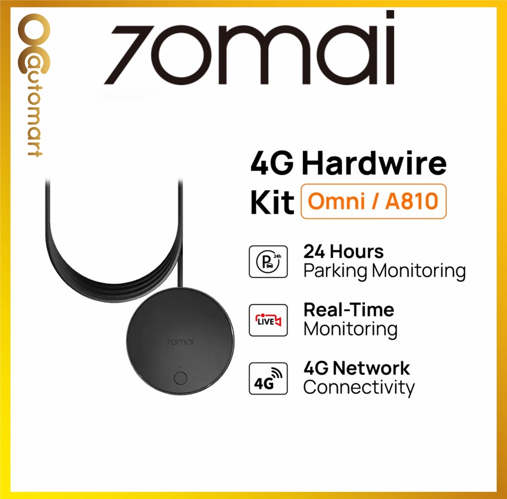 70mai 4G Wirekit Type C แหล่งจ่ายไฟ Adaptor สําหรับ 70 Mai Dash cam Omni และ A810