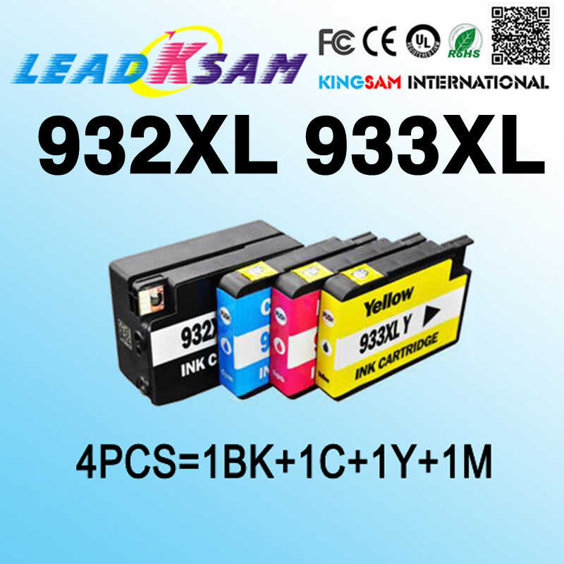 4 ตลับหมึกที่รองรับสำหรับ HP932 933 932xl 933xl compat สำหรับเครื่องพิมพ์ HP