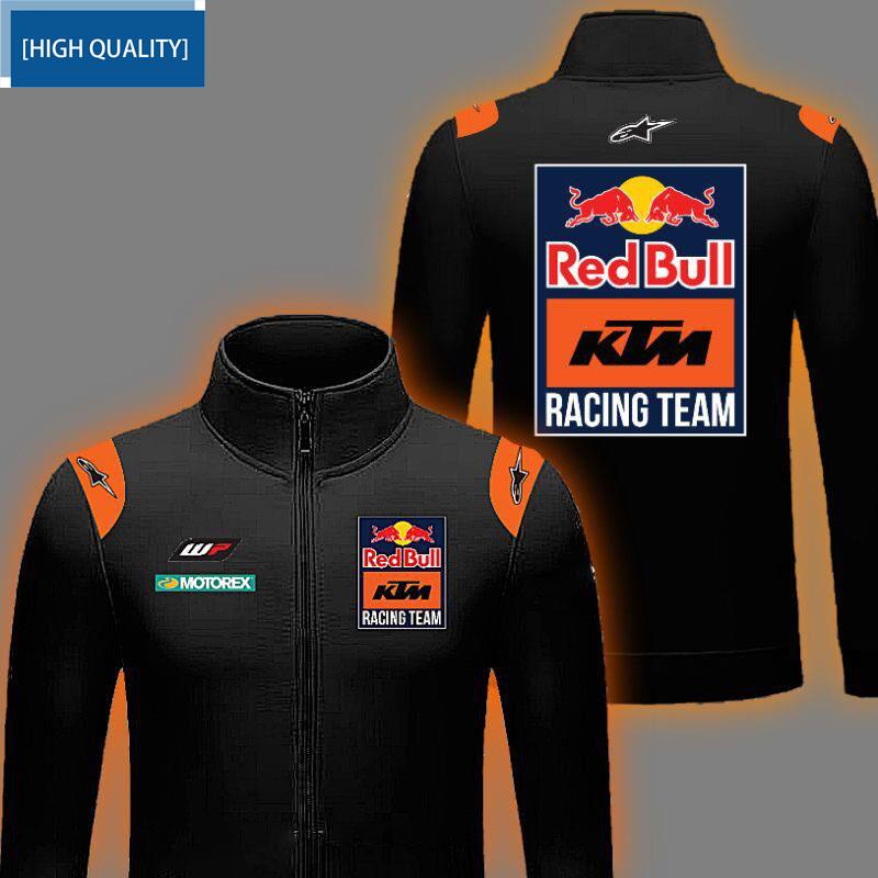 Super Premium: KTM Red Bull Racing TeamTech 3 เสื้อแจ็กเก็ตกันหนาว แขนยาว มีซิป สําหรับผู้ชาย และผู้หญิง