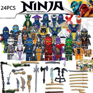 ชุดโมเดลฟิกเกอร์ Ninja Phantom Snake Monster Army 24 ขนาดเล็ก ของเล่นสําหรับเด็ก