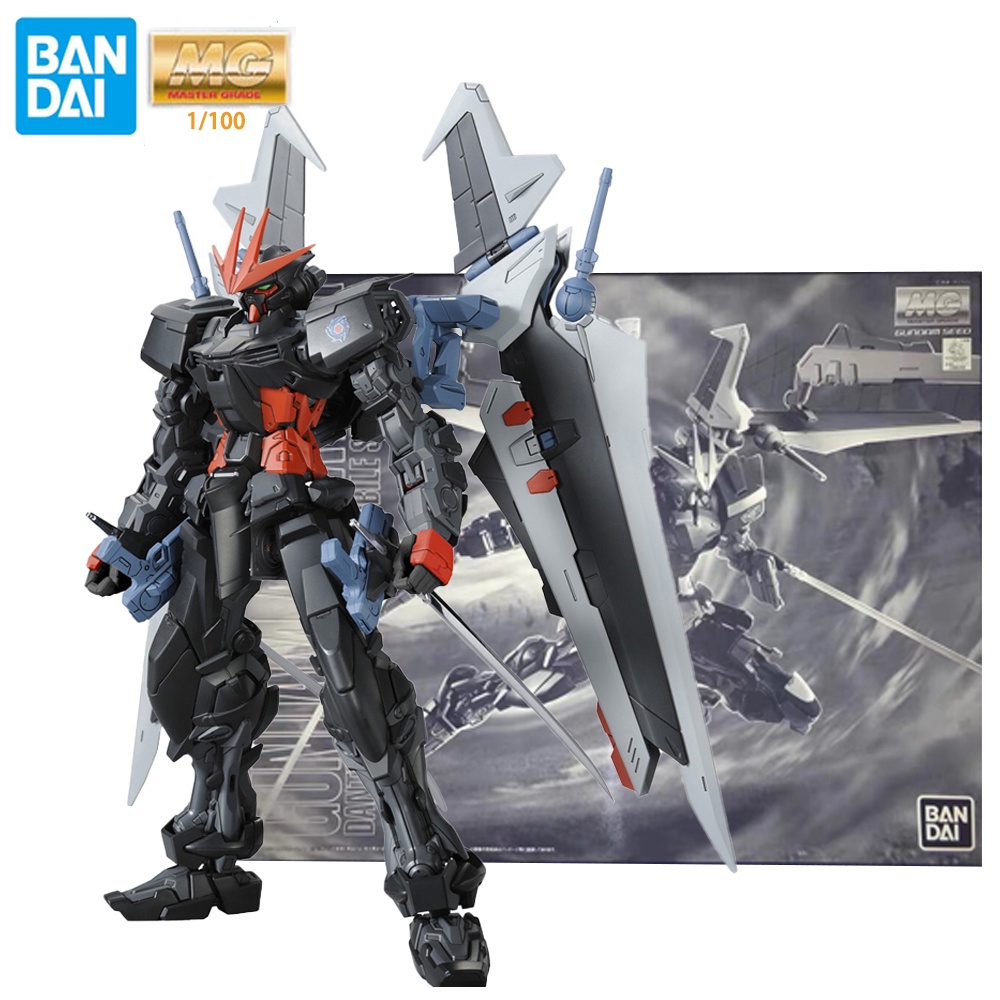 Bandai Gundam Anime Figure MG 1/100 Gundam Astray Noir Limited - Assembly Model Mecha Robot