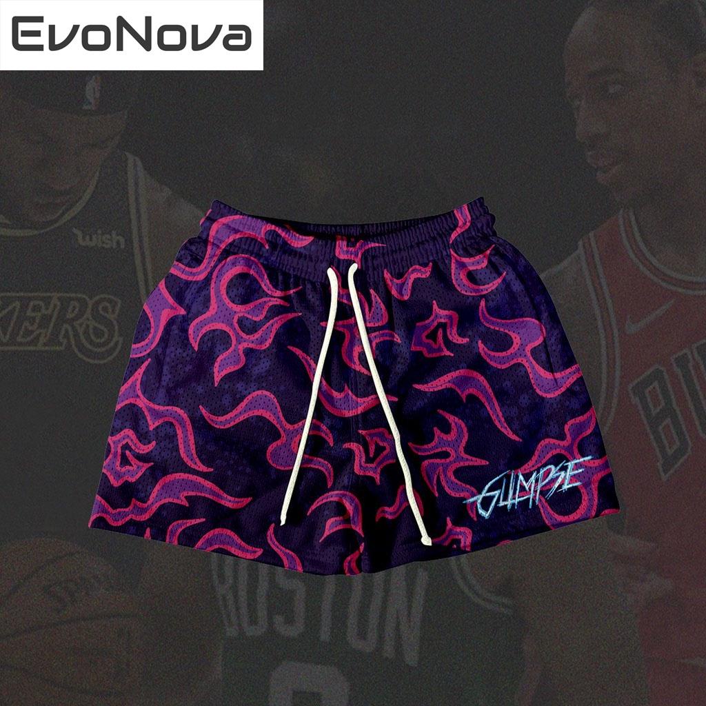 Evonova BULLS - WINDY CITY ASSASSIN กางเกงขาสั้น ผ้าตาข่าย สําหรับผู้ชาย