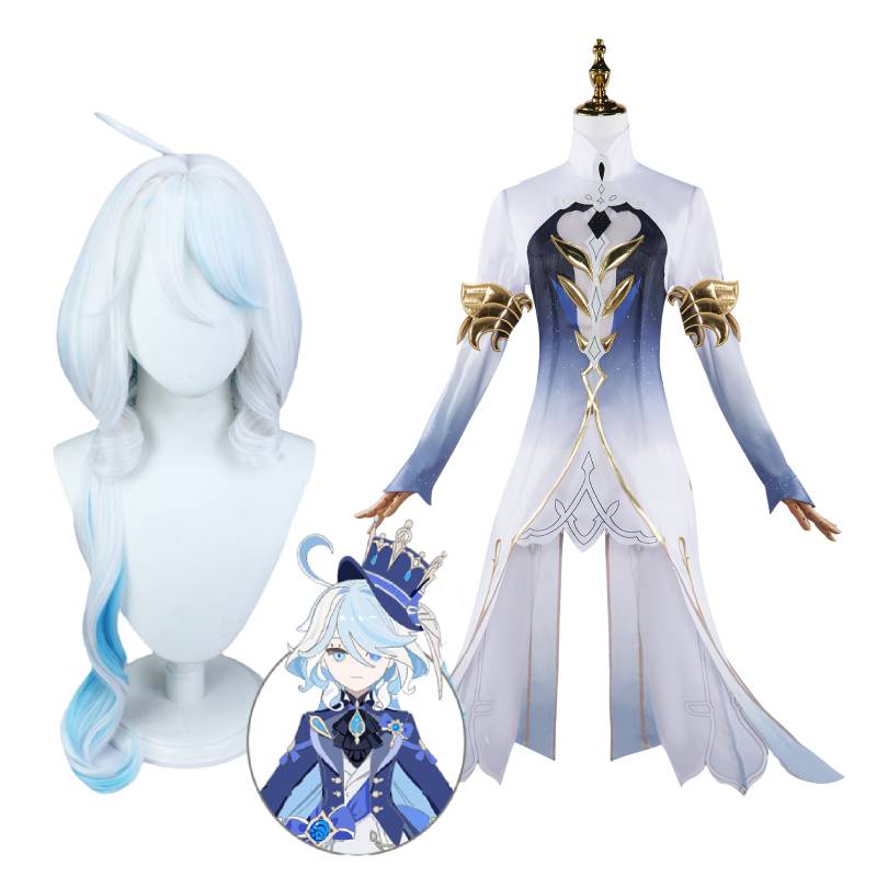 ชุดเครื่องแต่งกายคอสเพลย์ Furina From Genshin Impact With This Stylish