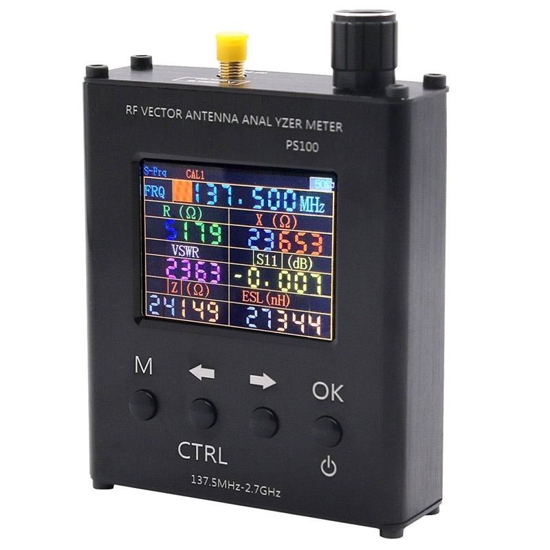 N1201SA+ 137.5MHz - เครื่องวิเคราะห์เสาอากาศ UV RF 2.7GHz SWR Meter Tester พร้อมเปลือกอลูมิเนียม PS1