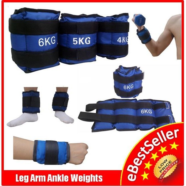hot🔥การประกันคุณภาพ🔥 import 1KG 2KG 3KG 5KG 6KG Ankle Weights Sand Bag Wrist Arm Leg Exercise Run