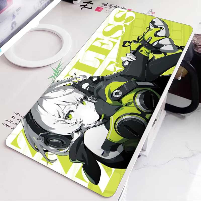 Zenless Zone Zero แผ่นรองเมาส์ ZZZ เกม Hoshimi Miyabi Mousepad Nicole Ellen Jane คีย์บอร์ดแผ่นรองโต๊ะ XXL อะนิเมะสาว Mousepad