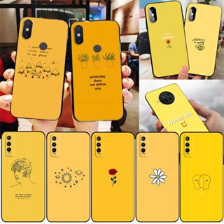 เคสโทรศัพท์ซิลิโคน TPU แบบนิ่ม ลาย FM50 สีเหลือง สําหรับ Xiaomi Poco M6 Pro Redmi 12 5G Note 12T Pro 12R