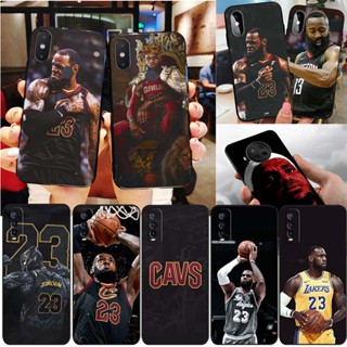 เคสโทรศัพท์ซิลิโคน TPU แบบนิ่ม ลาย FM106 Lebron James basketball art สําหรับ Xiaomi Poco M6 Pro Redmi 12 5G Note 12T Pro 12R