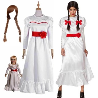 เครื่องแต่งกายคอสเพลย์ Annabelle เหมาะกับของขวัญวันฮาโลวีน สําหรับผู้หญิง และผู้ใหญ่