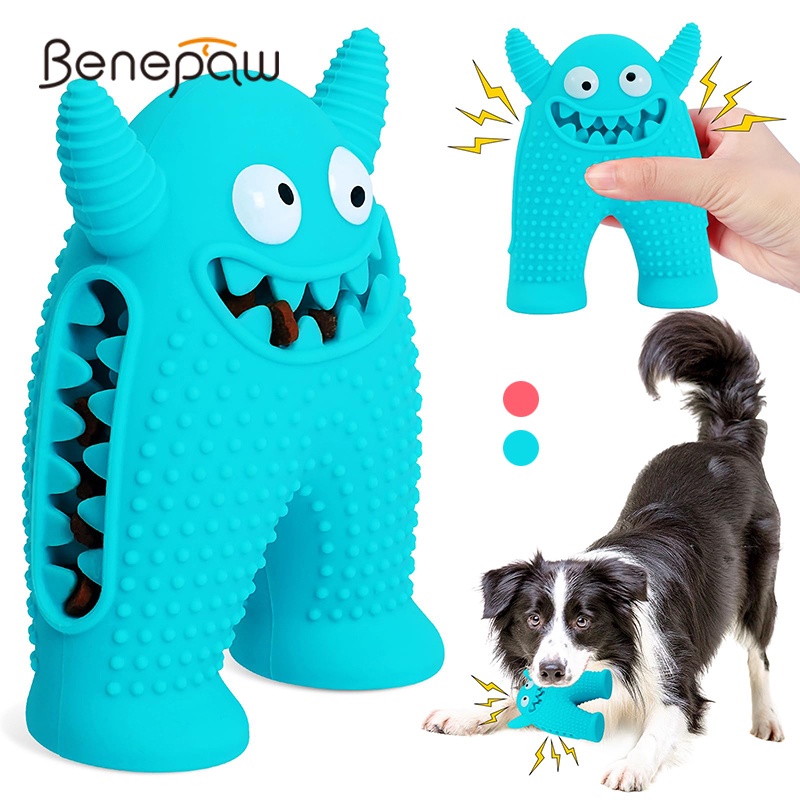 Benepaw ของเล่นเคี้ยวยางธรรมชาติ ทําความสะอาดฟัน สําหรับสัตว์เลี้ยง สุนัข