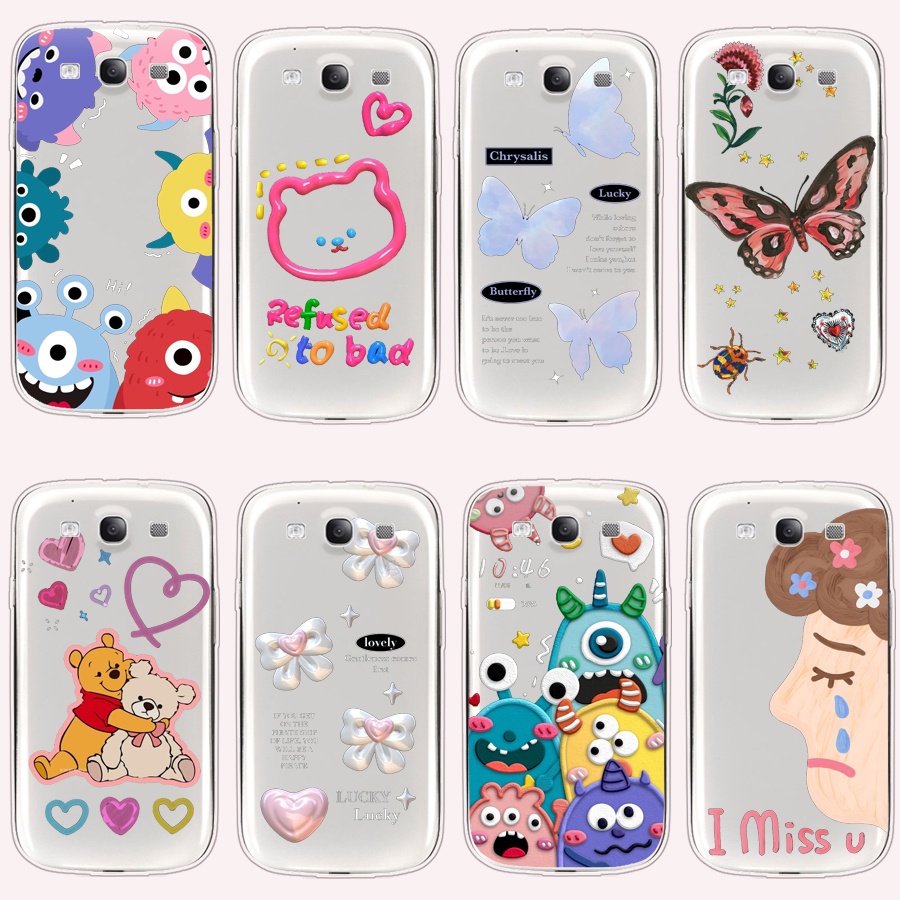สําหรับ Samsung S3 / s7 / s7 edge / s8 / s8 plus เคส TPU ซิลิโคนนิ่ม ป้องกัน เคส
