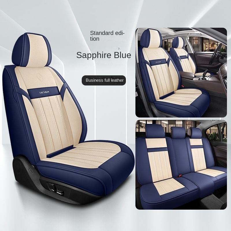 ผ้าคลุมเบาะรถยนต์ หนัง กันน้ํา กันลื่น 5 ที่นั่ง สําหรับ Nissan Latio Note X-Trail March Murano