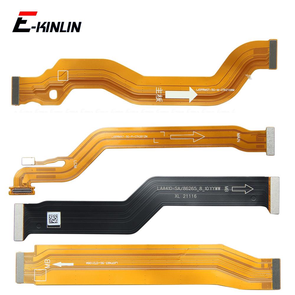 บอร์ดหลักเมนบอร์ดเชื่อมต่อ LCD Flex สําหรับ OPPO Realme Q2 Q2i Q3 Q3i Q5i Q5 Pro Carnival 5G อะไหล่