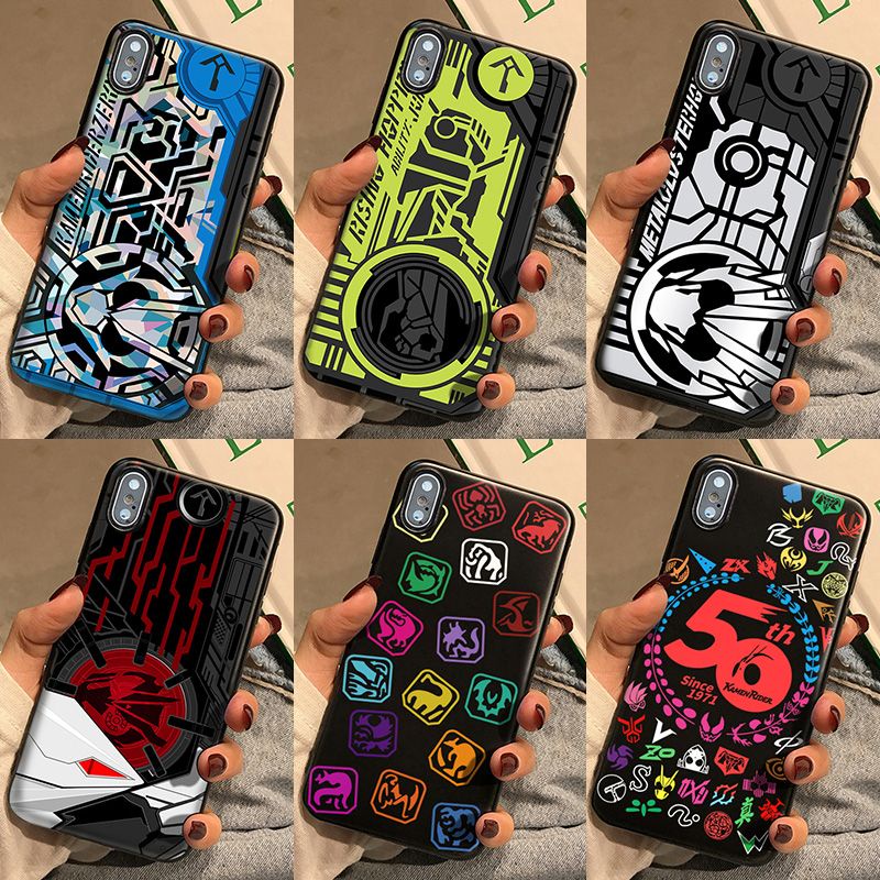 Iphone 4 4S 5 5S 5C 6 6S 7 8 Plus SE SE1 SE2 XS Max 230411 เคสโทรศัพท์มือถือแบบนิ่ม ลาย Masked Kamen Rider Decade Revice สีดํา