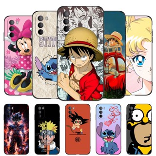 เคสโทรศัพท์มือถือ ซิลิโคนนิ่ม Tpu ป้องกัน ปิดด้านหลัง ลายการ์ตูนดาวโลก สีดํา สําหรับ Motorola Moto G41 G41 G41