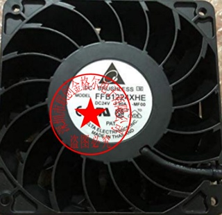 Yth ของแท้ พัดลมกรอบโลหะ นําเข้า FFB1224XHE -MF00 DC24V 3.90A