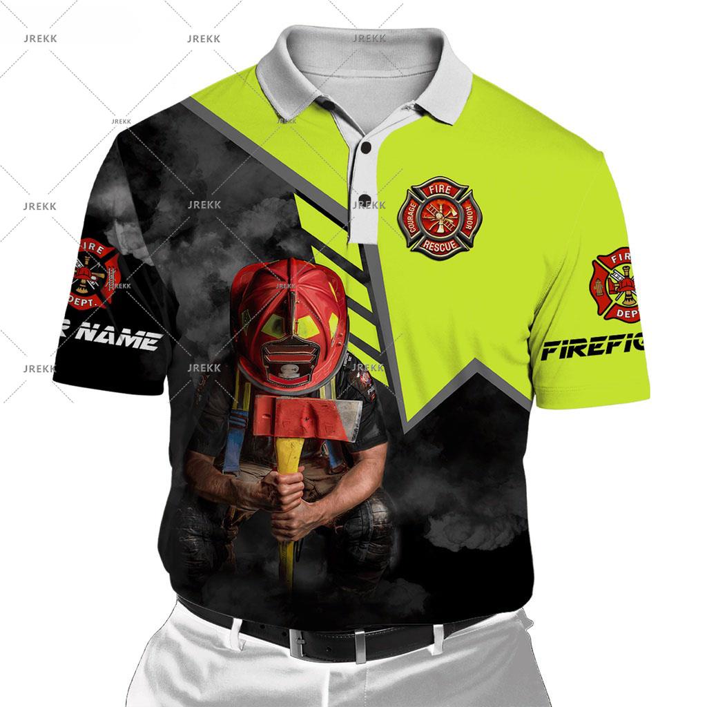 Plstarcosmos เสื้อโปโล แขนกุด ลายนักดับเพลิง 3D สไตล์ฮาราจูกุ เหมาะกับการเล่นฟิตเนส ทุกเพศ -1 ราคา ถูกที่สุด ดีลบีเคเค แกลเลอรีภาพที่ 4