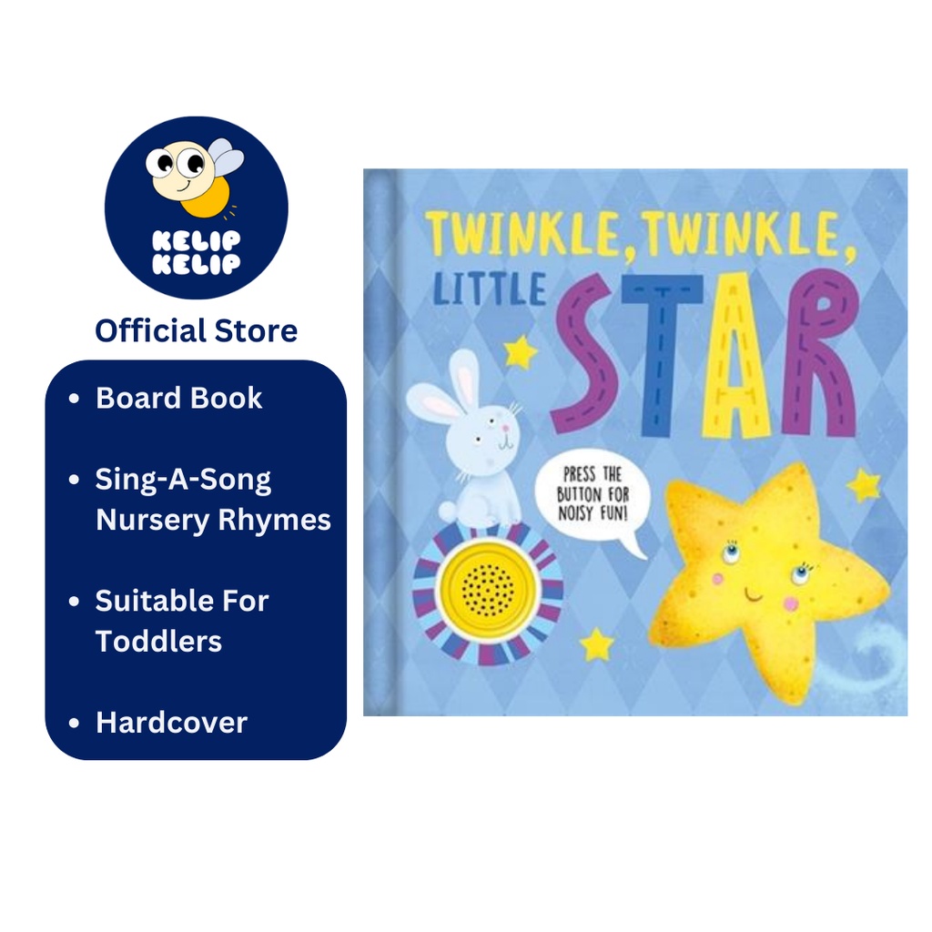 Twinkle Twinkle Little Star Sound Book สําหรับเด็กวัยหัดเดินเพื่อกดปุ่มและ Sing Nursery Rhymes