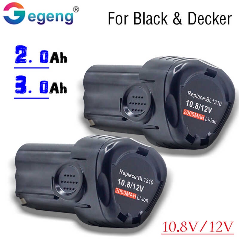 12V 3Ah Lbxr12 Lb12 Black & Decker Lbx12 Bl1510 Bl1310 แบตเตอรี่ลิเธียมไอออนแบบชาร์จไฟได้