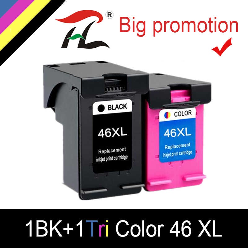ตลับหมึกที่รองรับ HTL สำหรับ HP46 46xl สำหรับ HP 46xl DeskJet 2020hc 2025hc 2520hc 2020 2