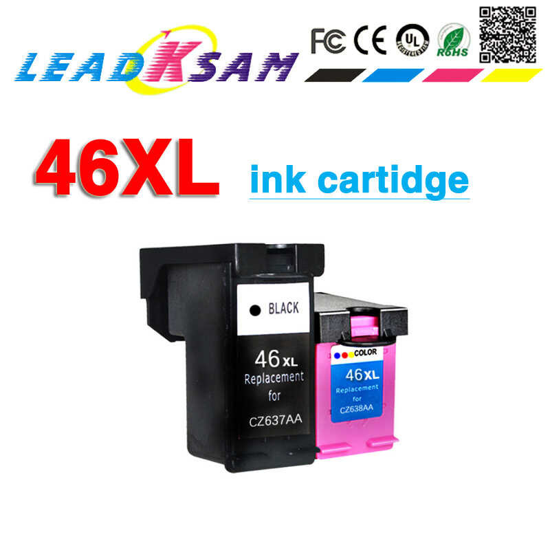 ตลับหมึกที่รองรับ 46XL สำหรับ HP46 ทดแทนสำหรับเครื่องพิมพ์ HP 46 DeskJet