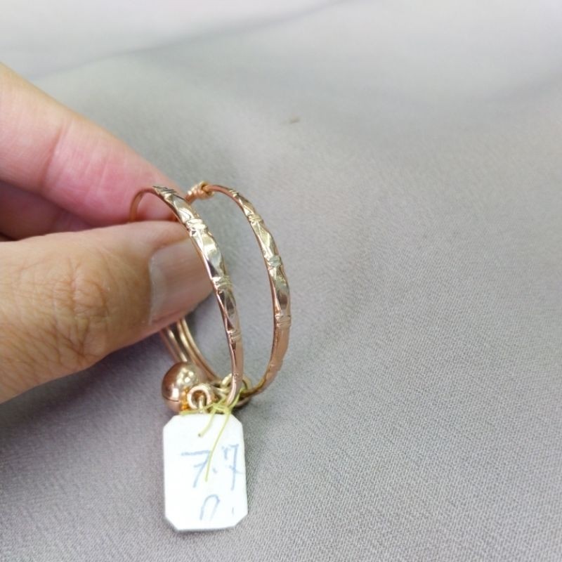 กำไลข้อเท้าเด็ก นากเก่าแท้  40%