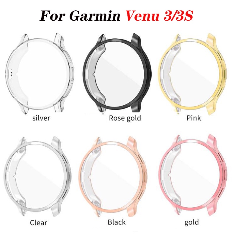 สําหรับ Garmin Venu 3 / 3S อุปกรณ์เสริม TPU กันชน ฝาครอบป้องกัน + ตัวป้องกันหน้าจอ สําหรับ Garmin Venu3 / 3S เคสป้องกัน