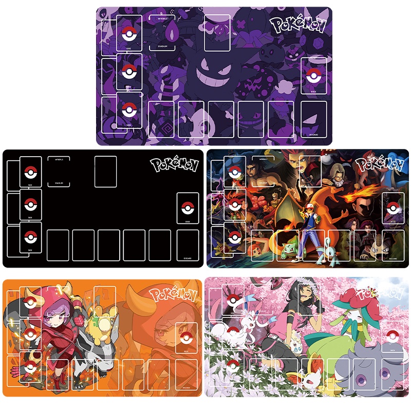 อะนิเมะ Pokemon Ptcg การ์ดเฉพาะ Pad การ์ตูน Pikachu Snorlax กระรอก Mew Charizard เกมตารางวันเกิด