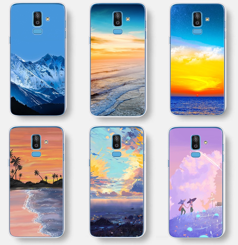 เคสซิลิโคนนิ่ม สําหรับ Samsung galaxy j8 2018