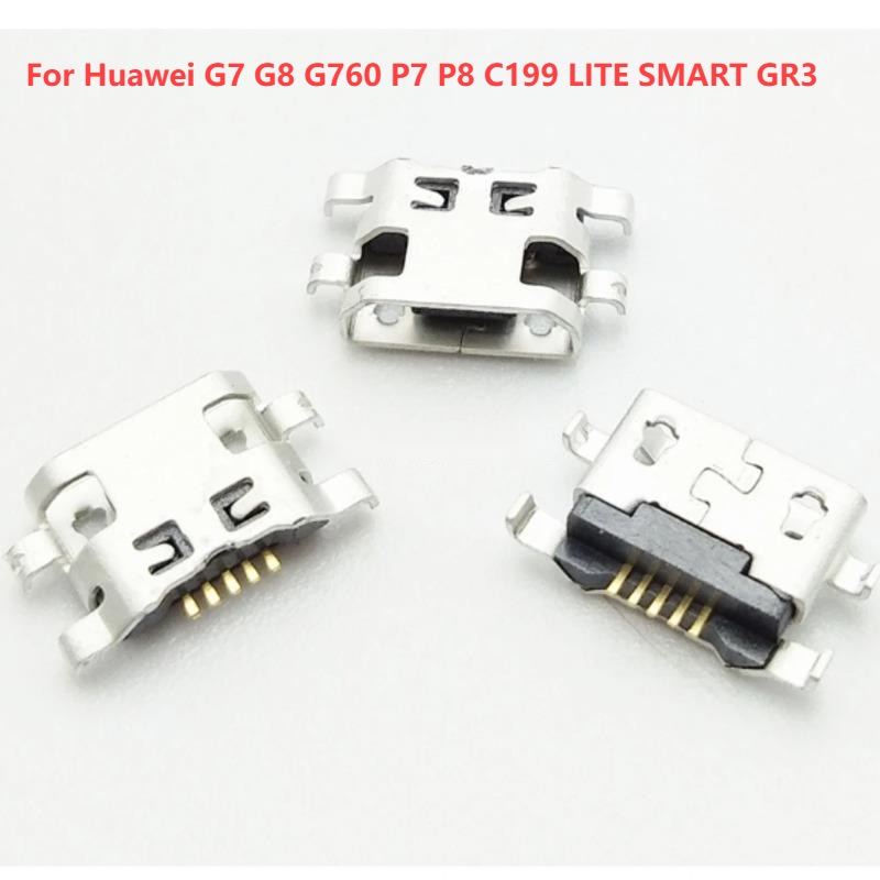 แท่นชาร์จ Micro USB 10-50 ชิ้น สําหรับ Huawei G7 G8 G760 P7 P8 C199 LITE SMART GR3