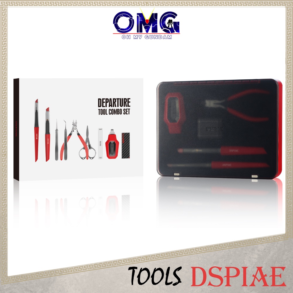 Dspiae Departure Tool Combo Set TC-S01 กันดั้มเริ่มต้นเครื่องมือตัด Tweezer แยกแผง Liner กระดาษทรายข