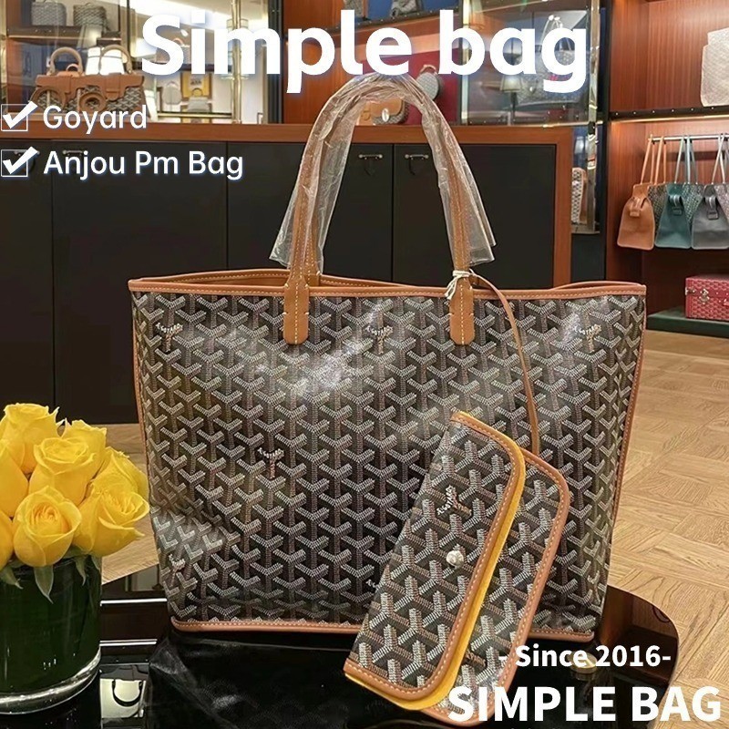 จัดส ่ งฟรี แพ ็ คเกจ PM Goyard Anjou ใหม ่