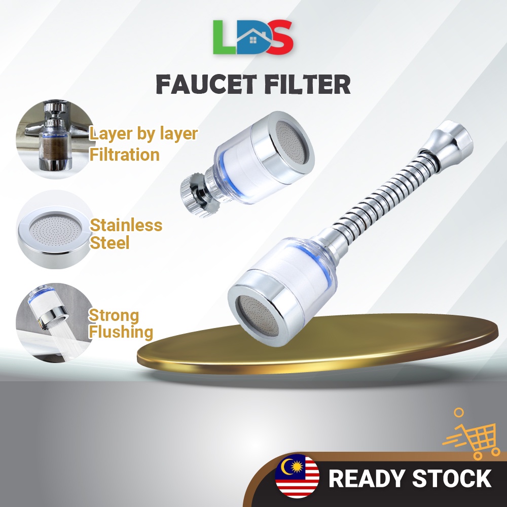 LDS Kepala Paip Faucet Extender Water Tap ก๊อกน้ําห้องครัว Water Tap Filter Faucet Filter Tap Filter