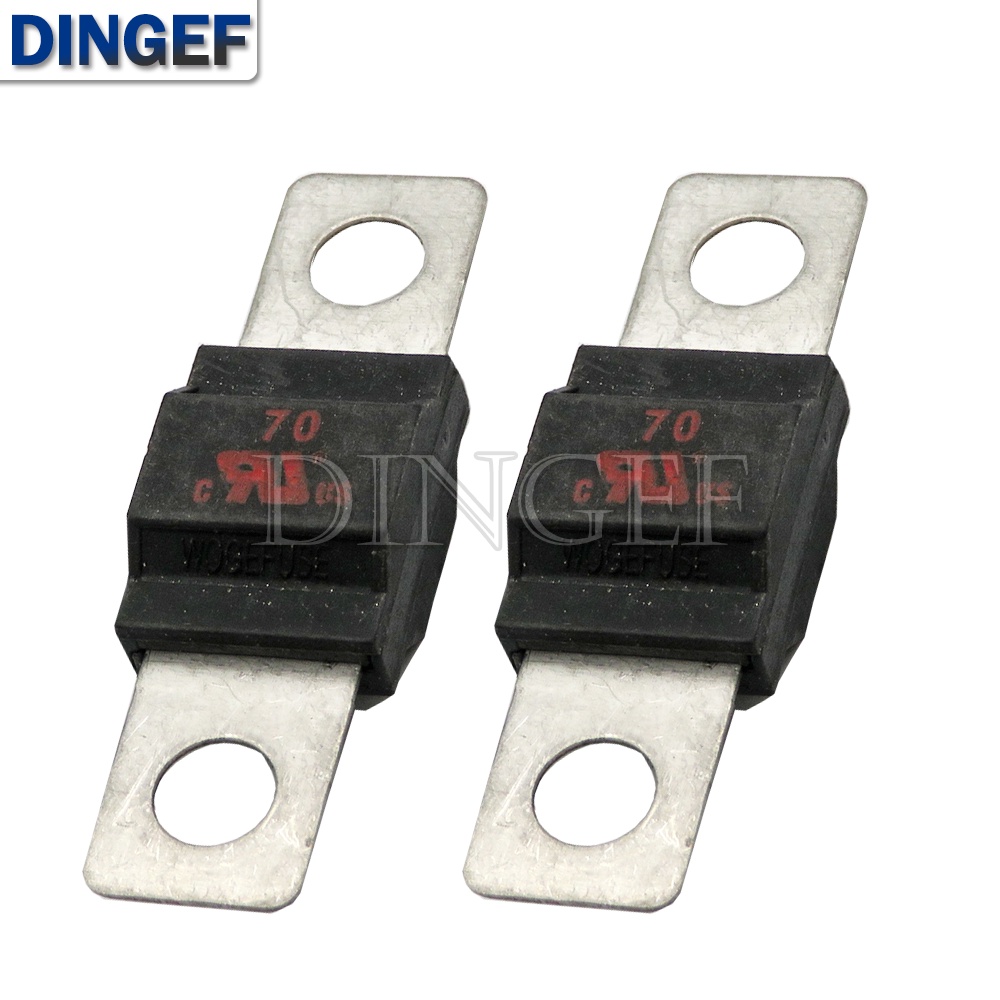 ฟิวส์ปลั๊กตะเกียบทรัมเป็ต ANS 32V 20A 30A 40A 50A 60A 70A 80A 100A 125A 150A 175A 200A สีดํา 2 ชิ้น ต่อล็อต