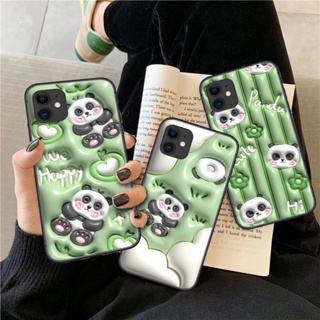 เคสโทรศัพท์มือถือนิ่ม ลายการ์ตูนแพนด้า 3D สําหรับ Realme 2 A5 3 Pro 5 5i 5s Q 6 6i 7 7i TY31