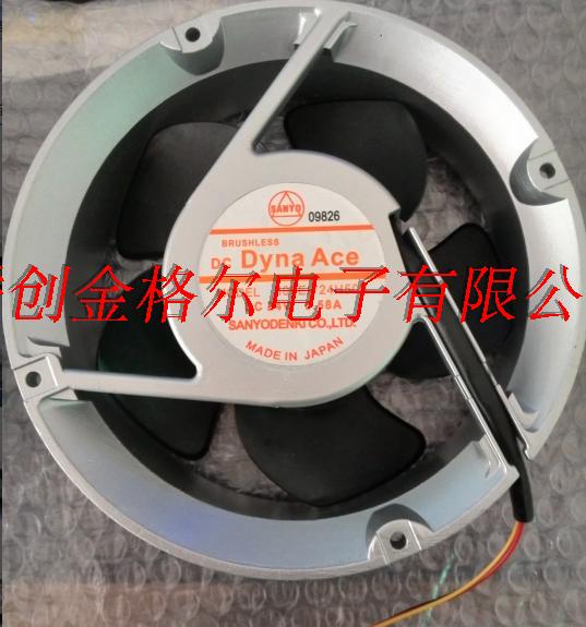BH ยี่ห้อใหม่ 24V 0.58A 172x51 พัดลมโครงอลูมิเนียมทรงกลม 109E1724H503