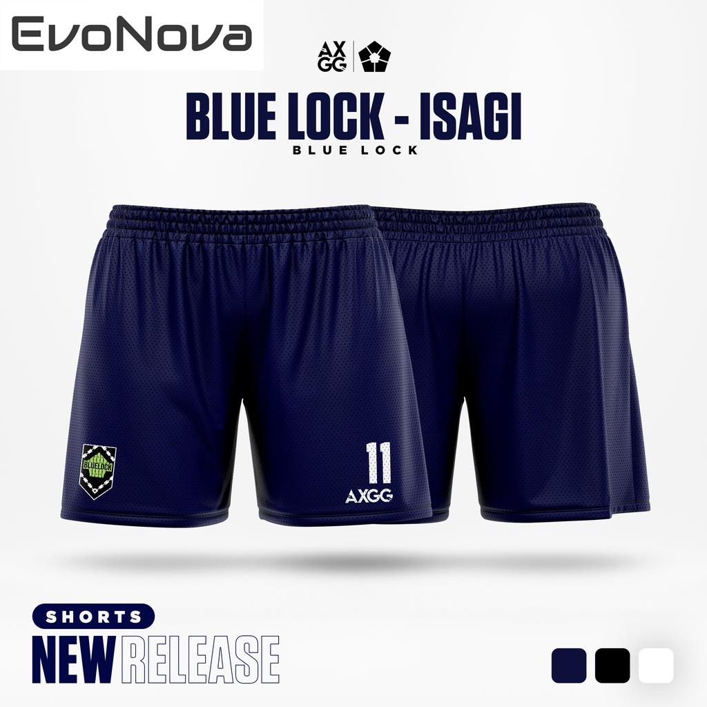 กางเกงขาสั้นอะนิเมะ evonova axgg "Blue LOCK-isagi"