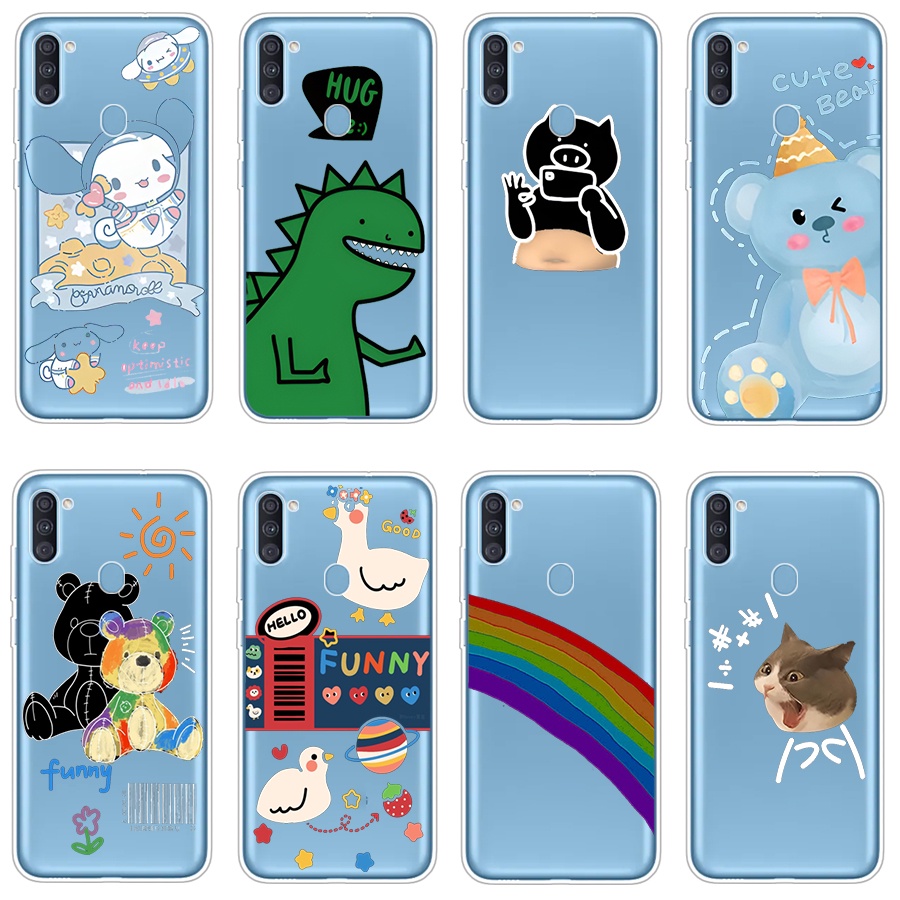 สําหรับ galaxy a10 / a10s / a10e / a11 / a12 เคส TPU นิ่ม ซิลิโคน ป้องกัน เคส