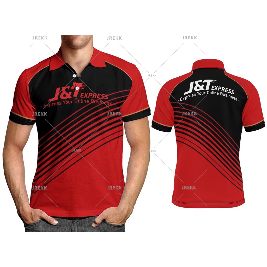 Jersi J&T EXPRESS PEKERJA COURIER เสื้อยืดโปโล แขนสั้น แฟชั่นใหม่ สําหรับผู้ชาย และผู้หญิง 2023
