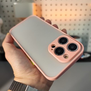 เคสไอโฟน Camera protection pink light purple case for iPhone  15 pro max 2023 case iPhone11 xr 15Pro case for iPhone14 13 12 11 Pro max xsmax xr xs iPhone9 7 8 plus se2020 se2023 cover Soft on all sides Hard back phone cases
