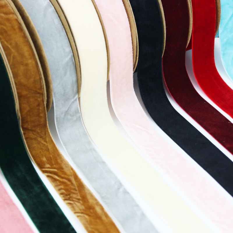 (10 เมตร/ม้วน) ริบบิ้นกํามะหยี่กว้าง 25 มม. สําหรับกล่องของขวัญระดับไฮเอนด์บรรจุภัณฑ์ดอกไม้ตกแต่งผีเสื้อทํา ทําเอง