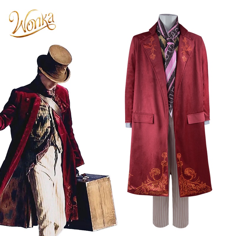 Willy ชุดคอสเพลย์ Wonka Fantasy Movie Chocolate Factory สําหรับเด็ก และผู้ใหญ่