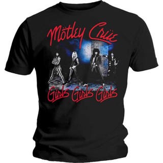 เสื้อยืด พิมพ์ลาย Motley Crue Vince สีดํา สําหรับผู้ชาย และผู้หญิง