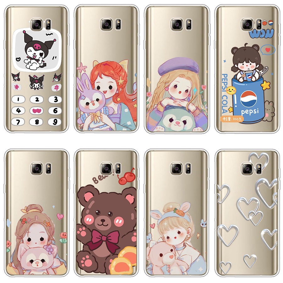 สําหรับ galaxy Note 4 / Note 5 / Note 8 / Note 9 / Note FE เคส TPU นิ่ม ซิลิโคน ป้องกัน เคส