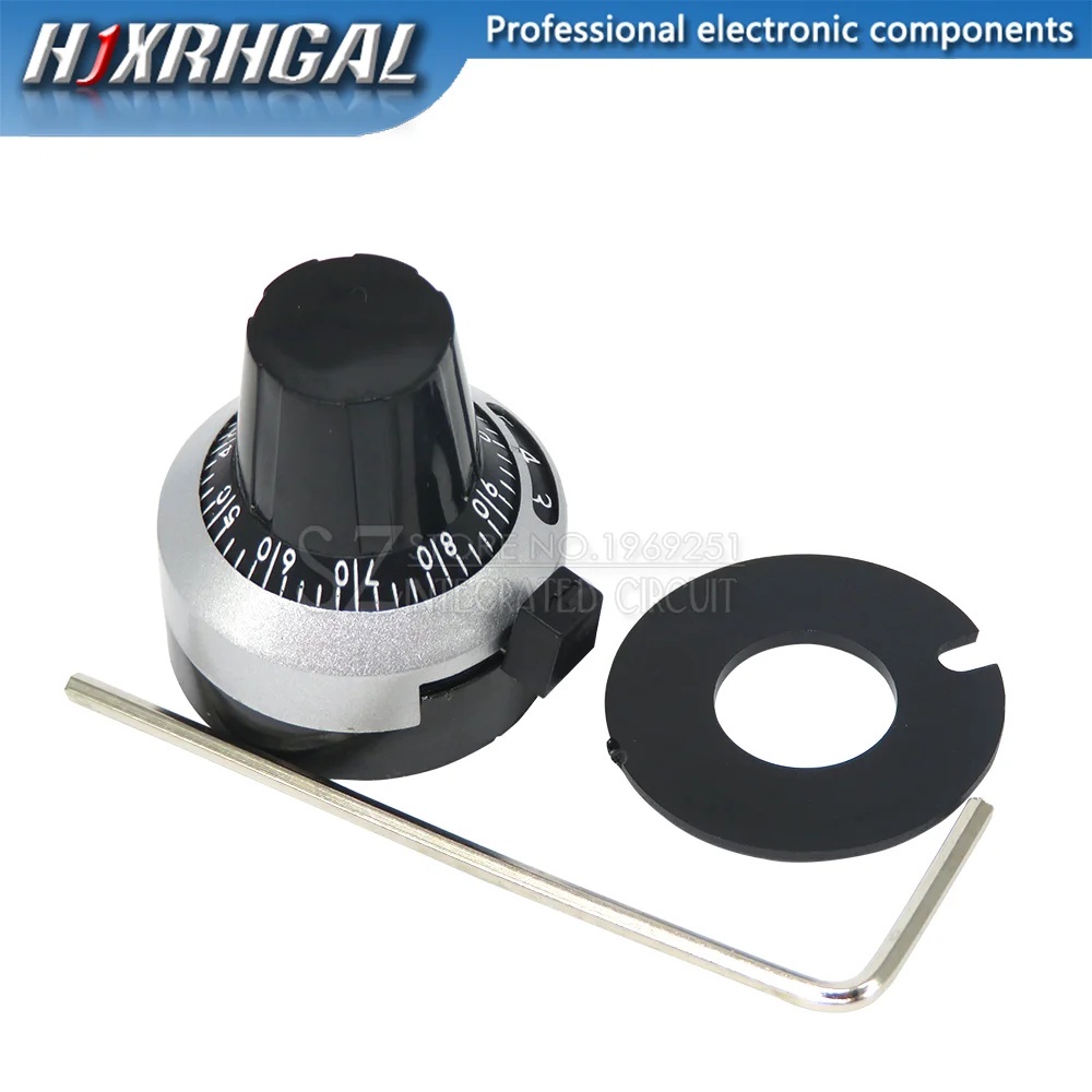 1PCS 3590S 6.35 มม.4 มม.Precision Scale Knob Potentiometer Knob พร้อม Multi Turn Potentiometer