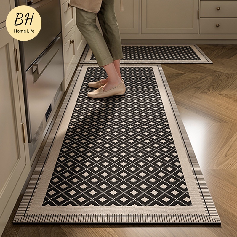 [BH] โมเดิร์นไดอะตอมพรมปูพื้นห้องครัวนุ่มเสื่อดูดซับความยาว ความเร็วแห้งห้องน้ำอ่างล้างจานเสื่ออาบน้ำระเบียงห้องนอนพรมข้างเตียงพรมกันลื่นพรมทางเข้า