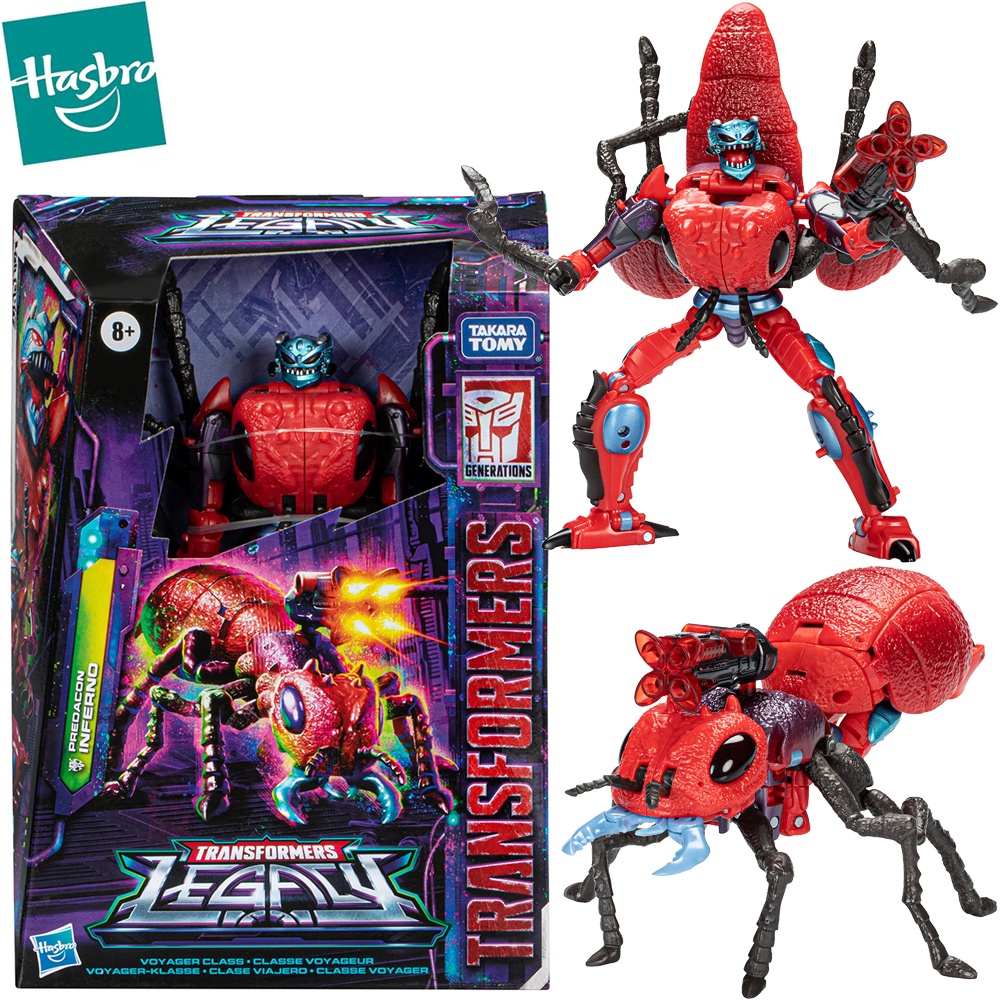 Hasbro Transformers Generations Legacy Predacon Inferno Voyager Class Action Figure Collectible Model Toys Ant