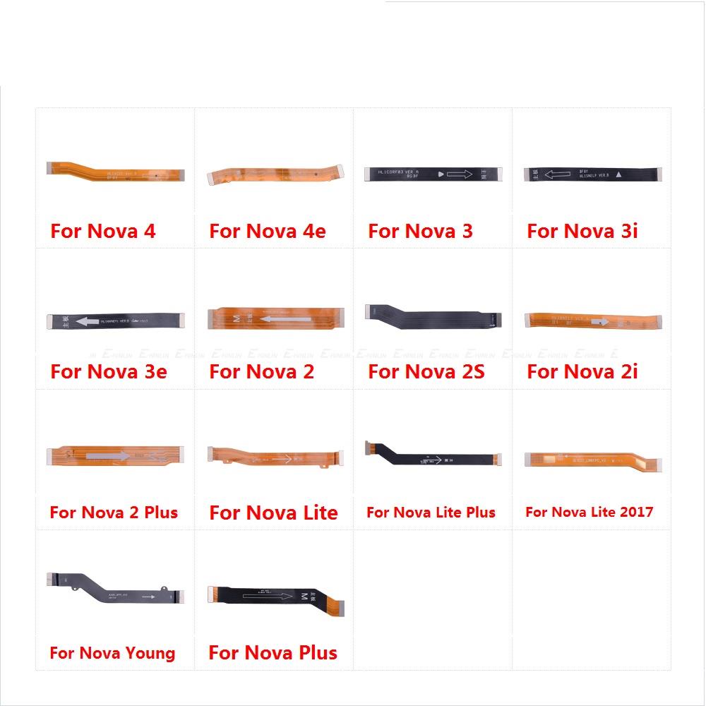 บอร์ดหลักการเชื่อมต่อเมนบอร์ด Flex Cable Parts สําหรับ HuaWei Nova 4 4e 3 3e 3i 2 2S 2i Lite Plus Yo